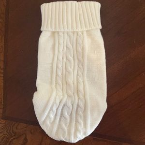 Dog Cream colored  knitted sweater